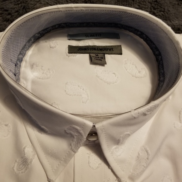 Johnston & Murphy White Dress/Work Shirt - Picture 3 of 4